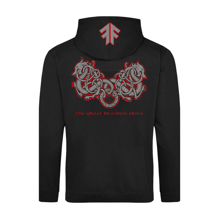 AMON AMARTH The Great Heathen Army Dragons Zip Hoodie