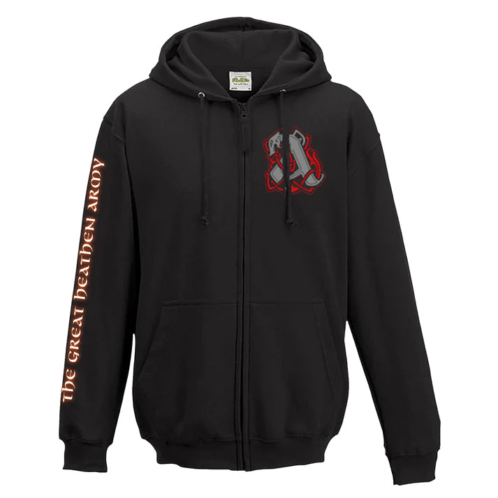 AMON AMARTH The Great Heathen Army Dragons Zip Hoodie