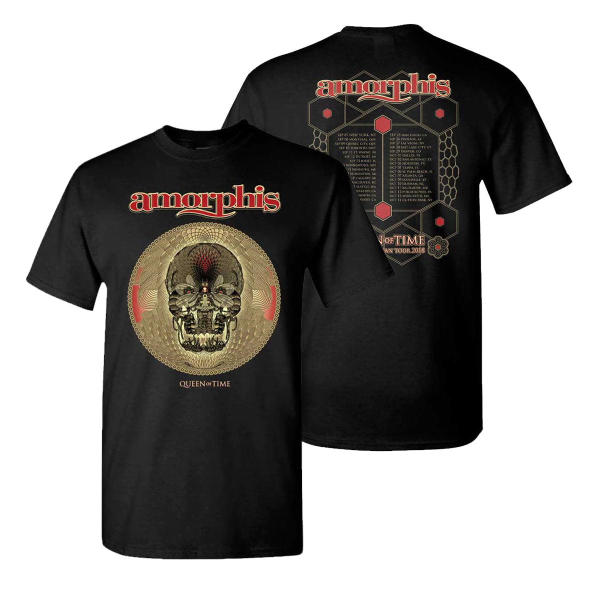 Queen Of Time Date Back Black T-Shirt – JSR Direct