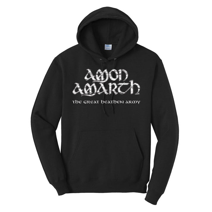 AMON AMARTH The Great Heathen Army White Logo Pullover Hoodie
