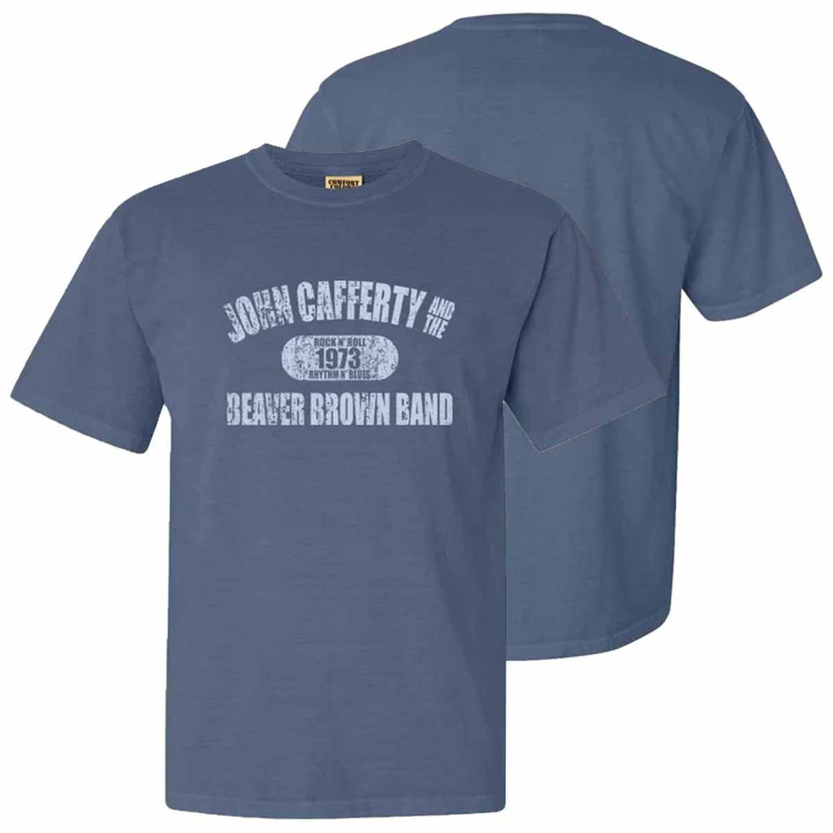 Distressed 1973 Logo Blue T-Shirt