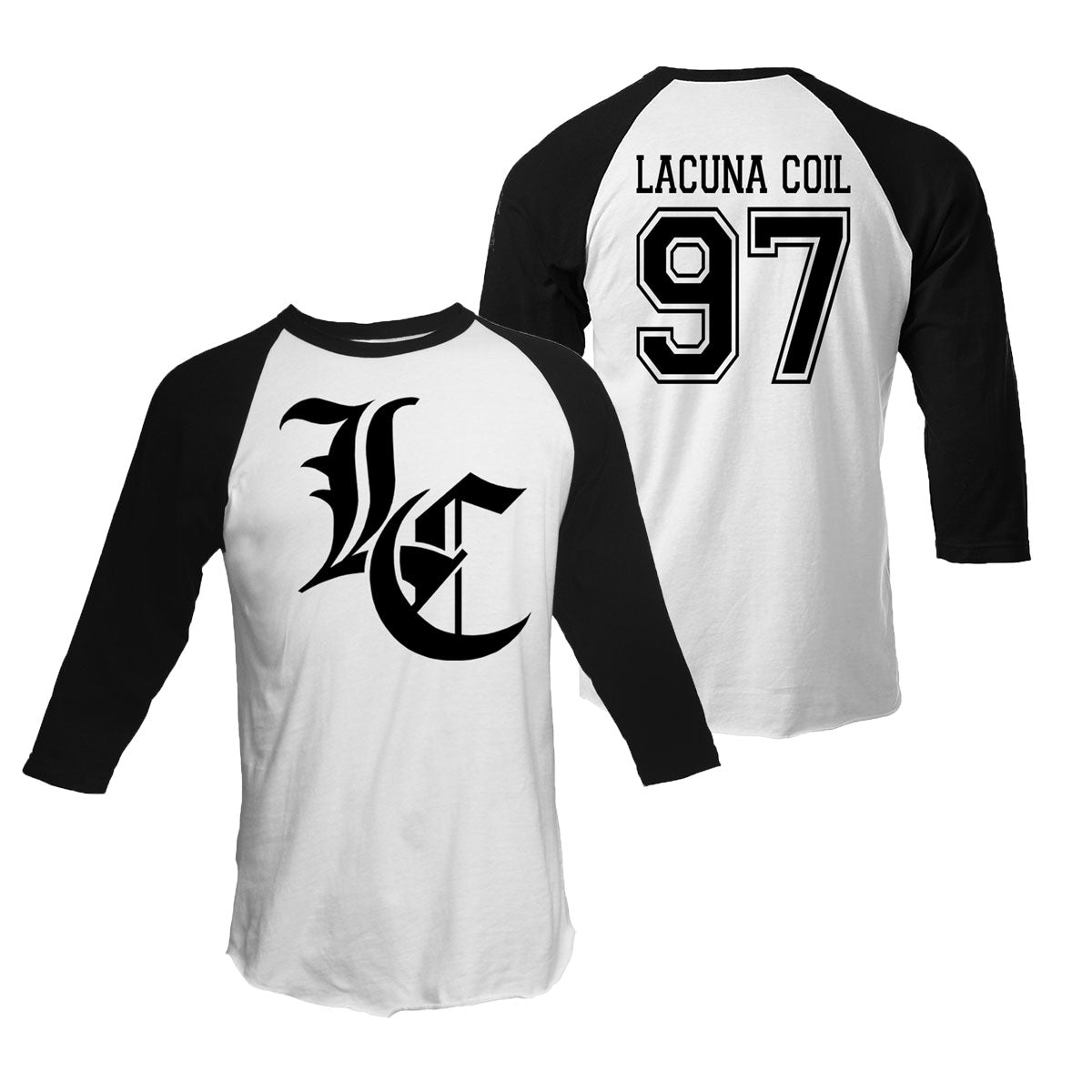 GOTHIC LC-97/RAGLAN - White/Black – JSR Direct
