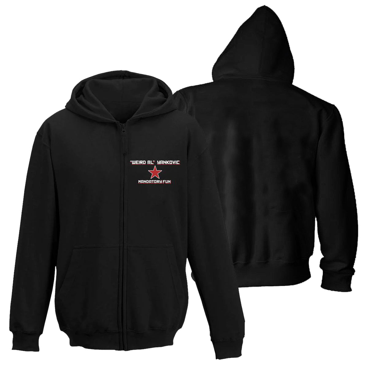 Mandatory Fun Black Zipper Hoodie – JSR Direct