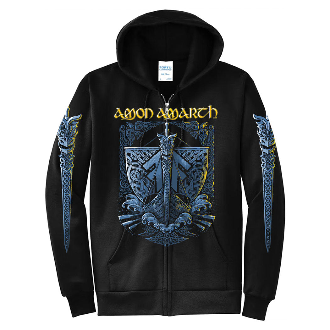 AMON AMARTH Row! Zip Hoodie