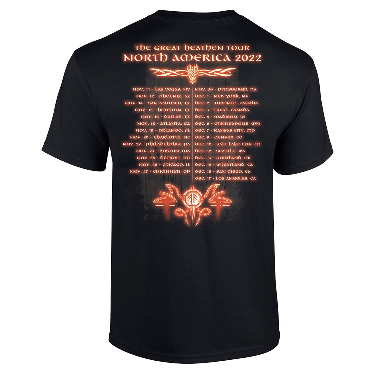 AMON AMARTH The Great Heathen Army Tour 2022 T-Shirt