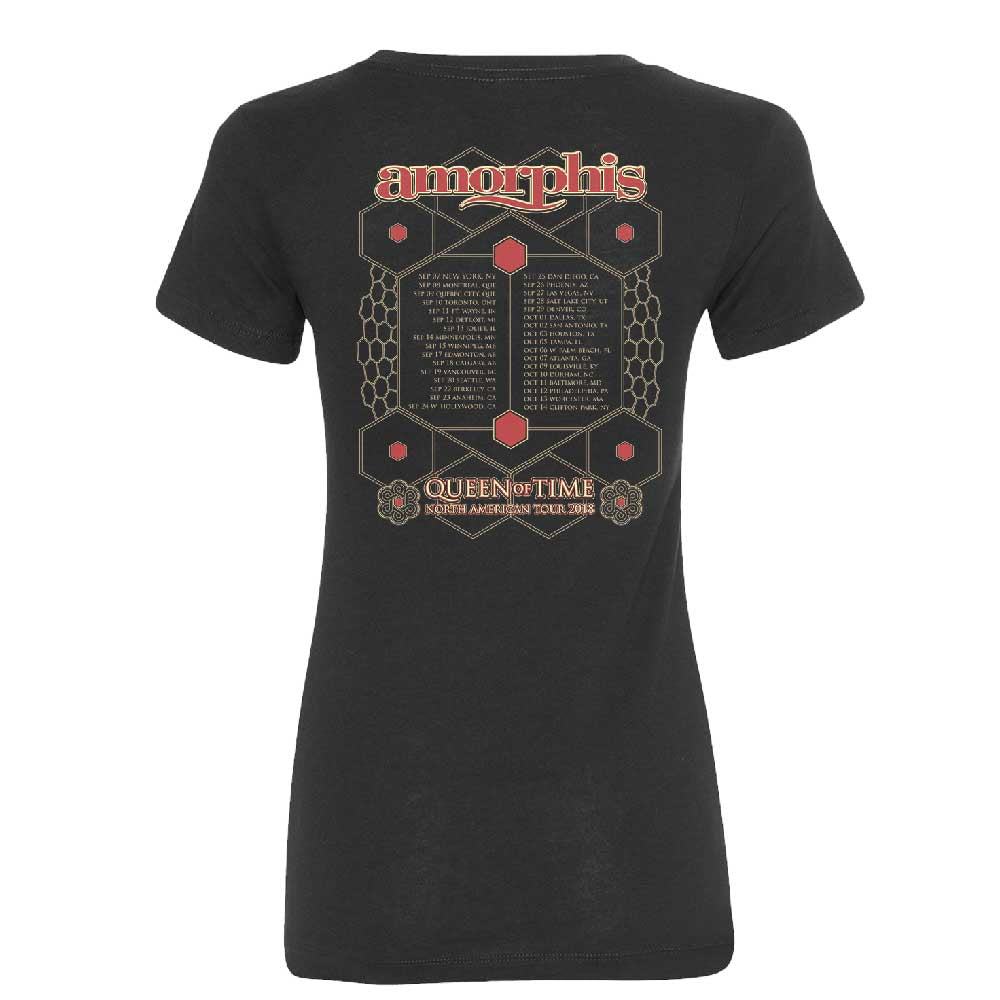 Rotonde Date Back Ladies Black T-Shirt