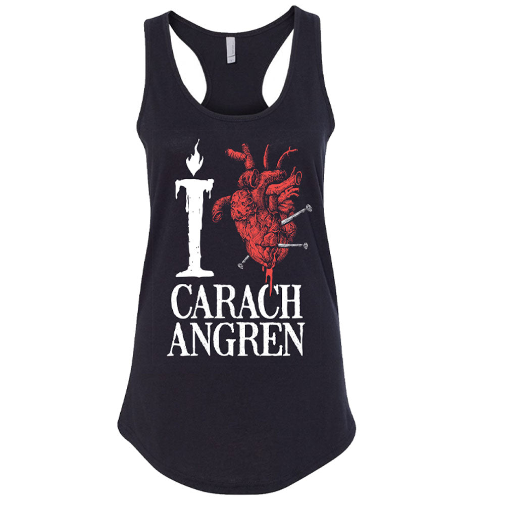 I Heart Carach Angren Ladies Racerback Tank Top