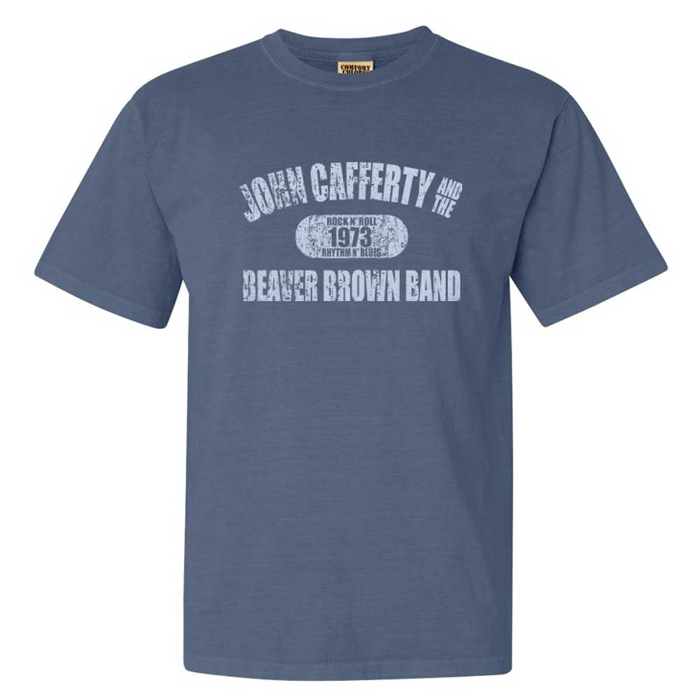 Distressed 1973 Logo Blue T-Shirt