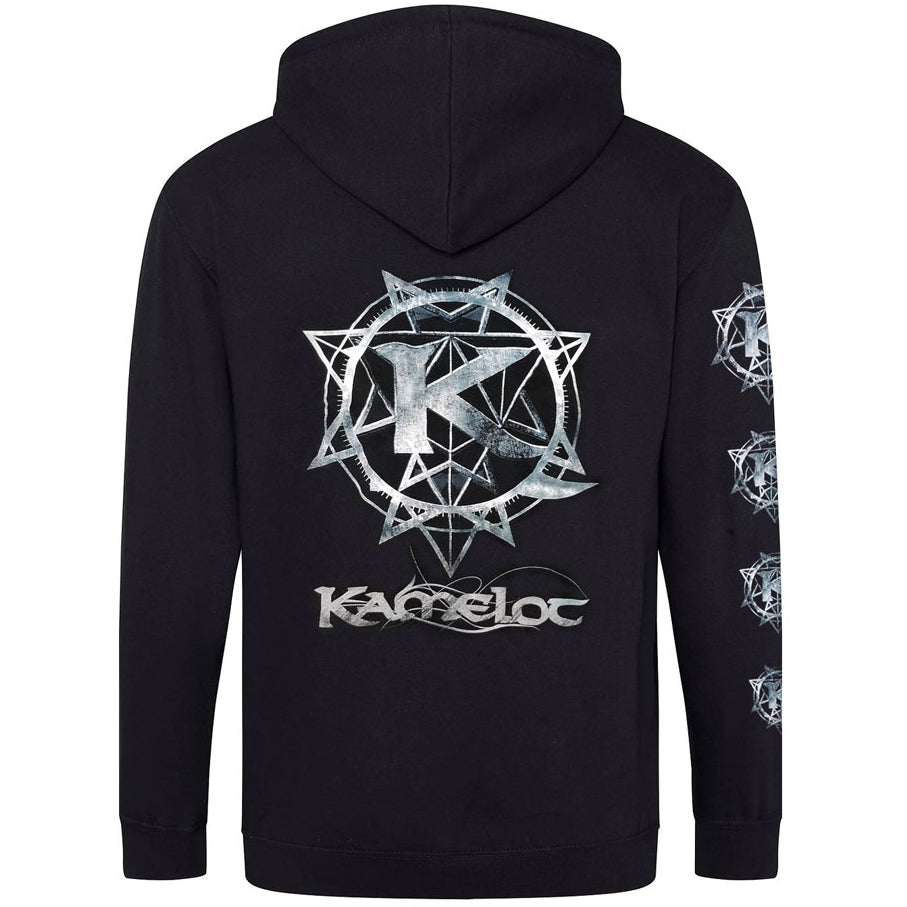Grey Logo Zip Hoodie