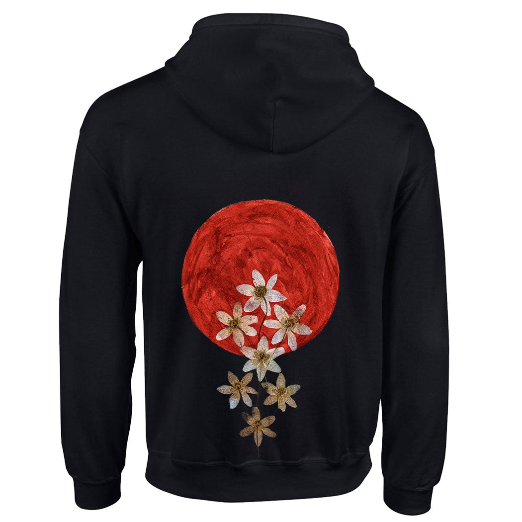 Moon Flowers Zip Hoodie