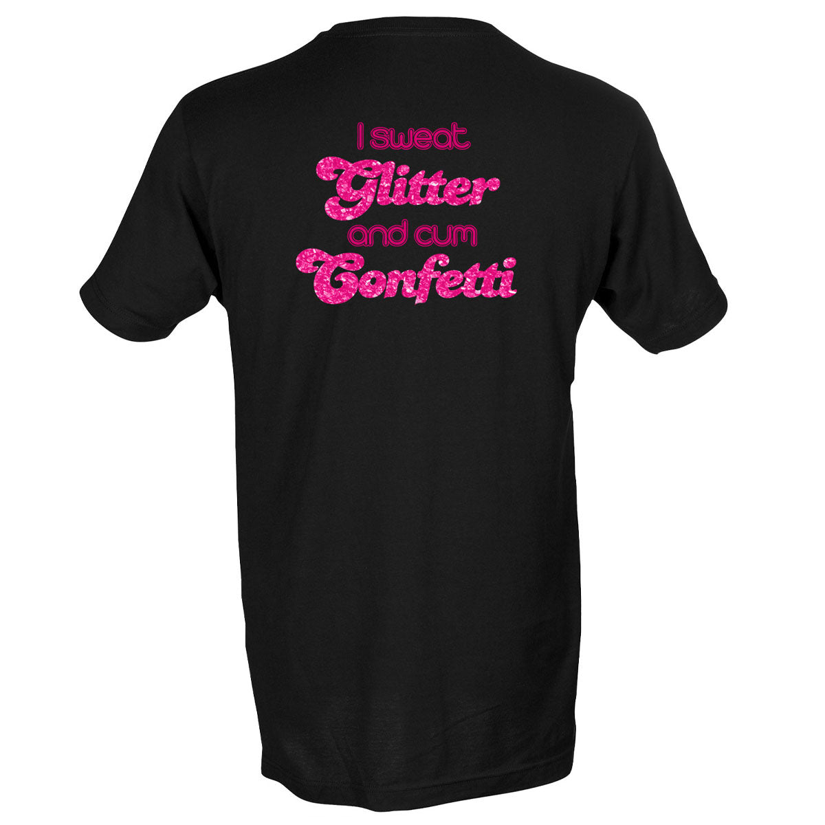 I Sweat Glitter T-Shirt - Black