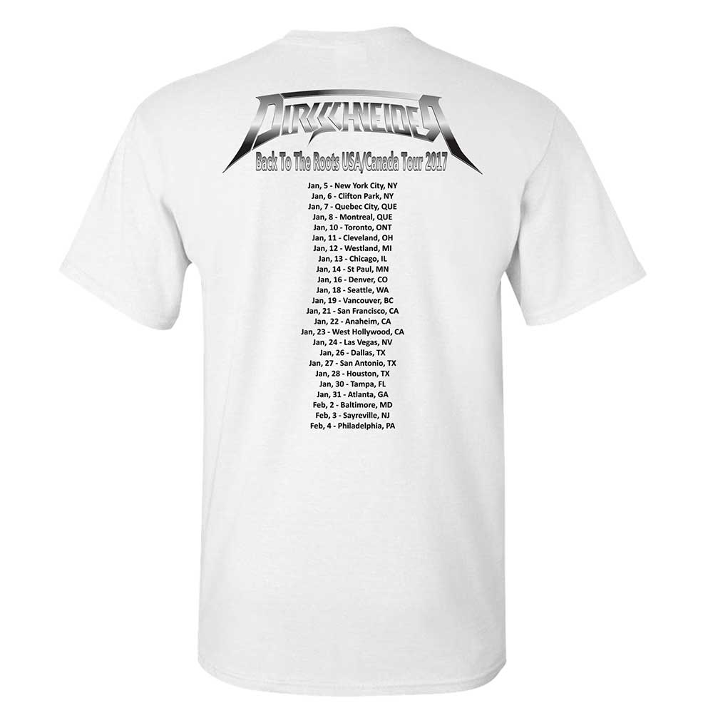 Flags and Tour Dates White T-Shirt