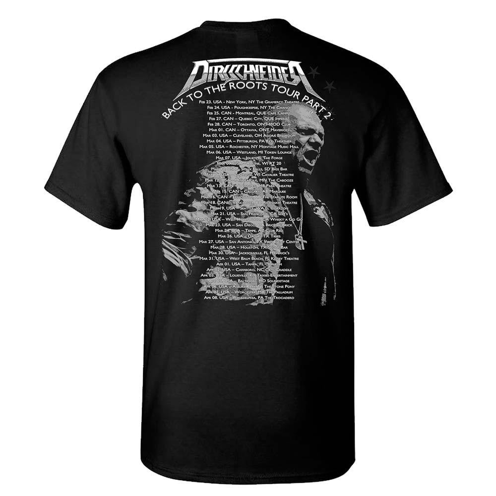 Victory Skull Date Back Black T-Shirt