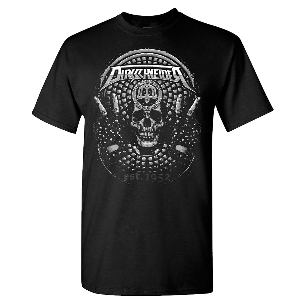 Victory Skull Date Back Black T-Shirt