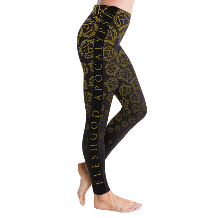 Laurel Cottage Sublimated Black Leggings