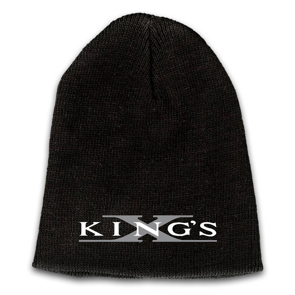 Emblem Embroidered Logo Beanie - Grey X