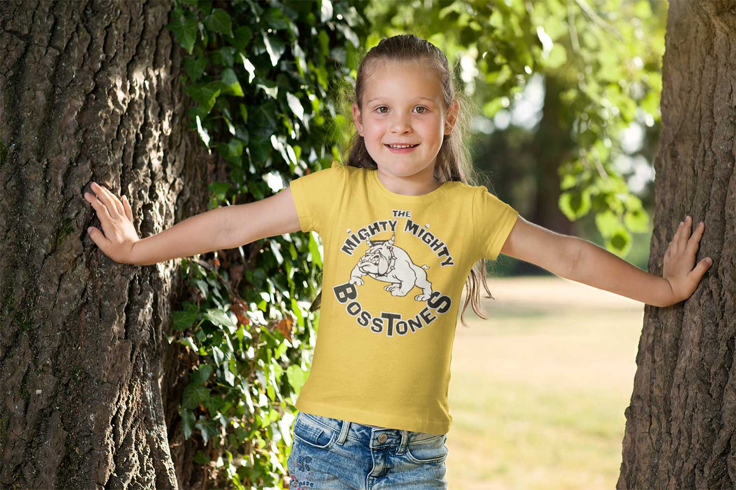 Classic Bulldog Yellow Kids T-Shirt