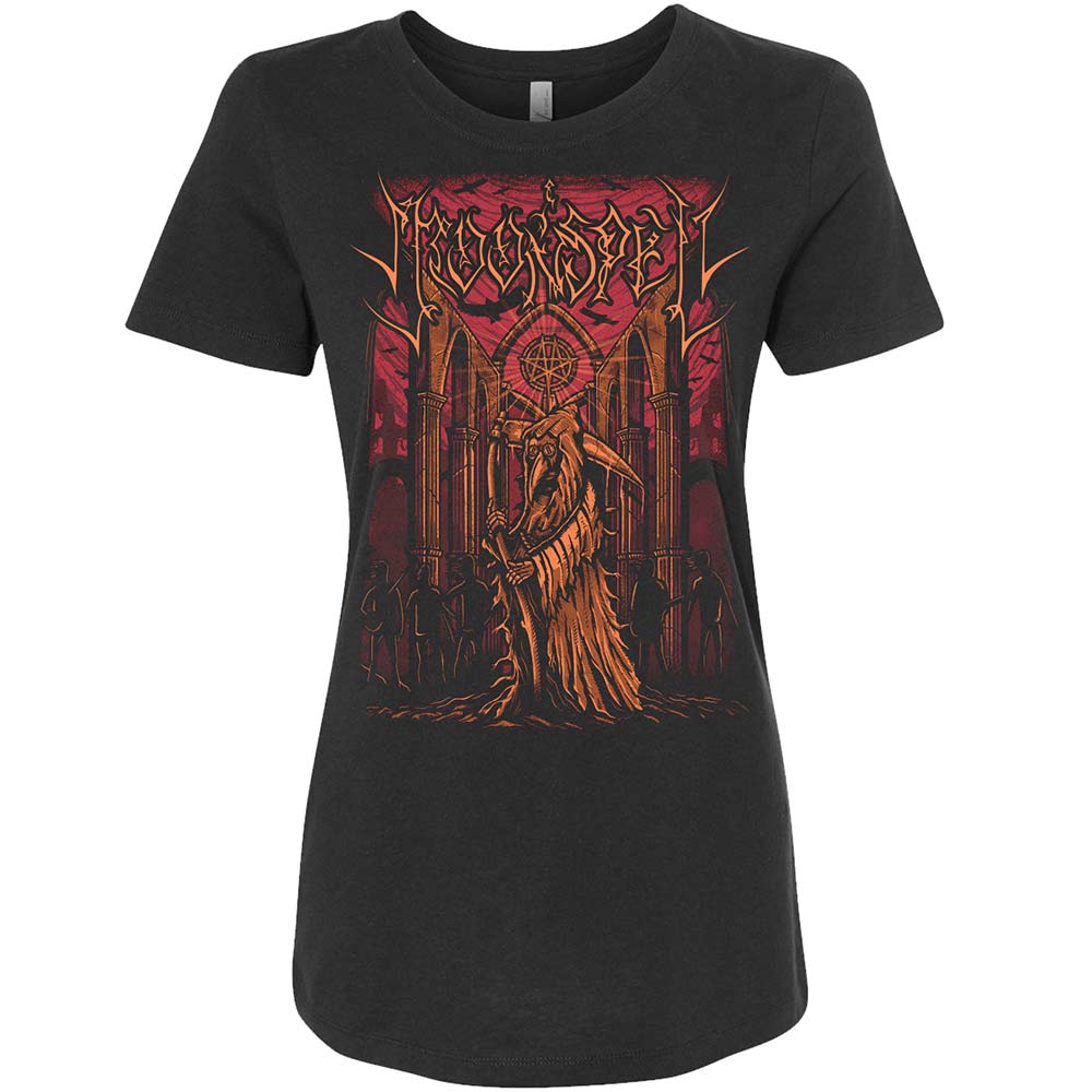 Reaper In Tremor Dei Black Ladies T-Shirt