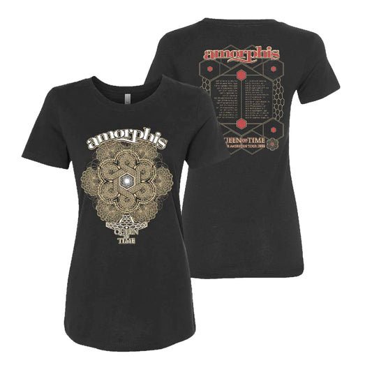 Rotonde Date Back Ladies Black T-Shirt