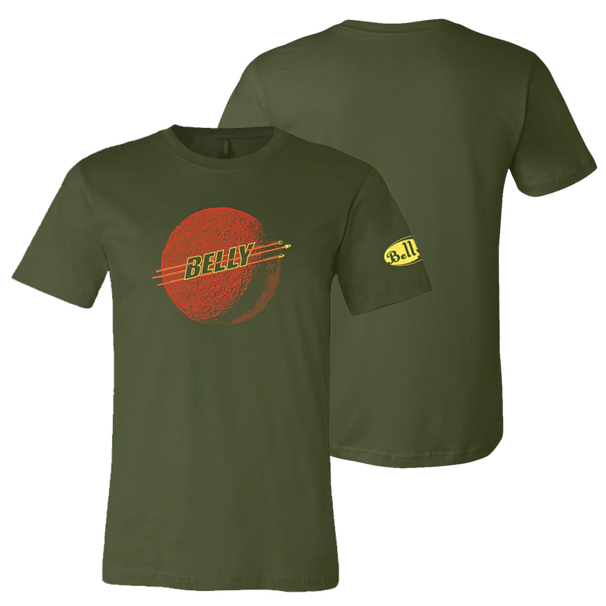 Low Red Moon T-Shirt - Olive