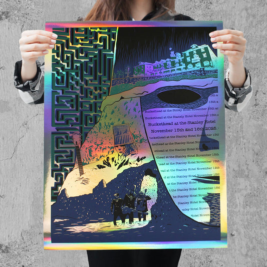 Stanley Hotel Maze Foil Poster