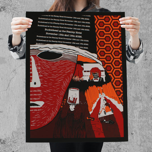 Stanley Hotel Honeycomb Poster