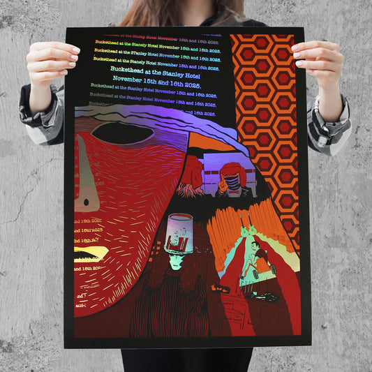 Stanley Hotel Honeycomb Foil Poster