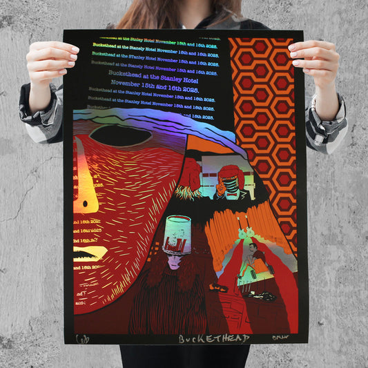 Stanley Hotel Honeycomb Foil Poster (Signed)