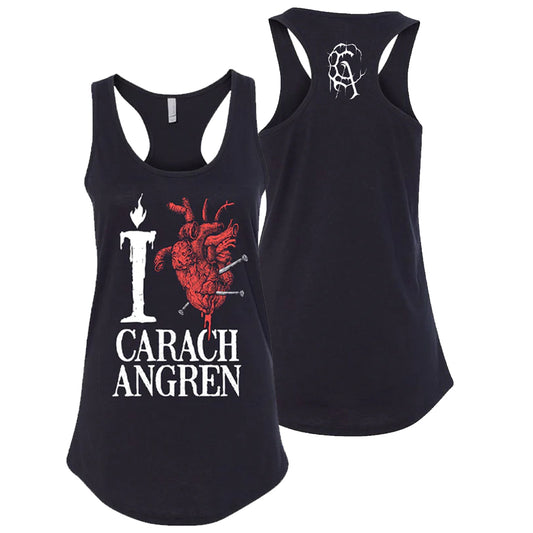I Heart Carach Angren Ladies Racerback Tank Top