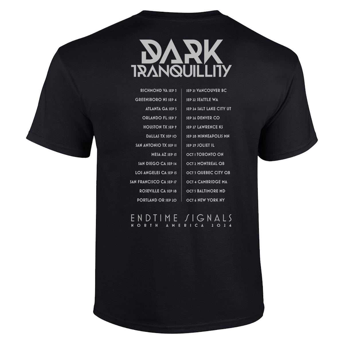 Endtime Signals 2024 Tour TShirt JSR Direct