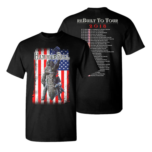 Rebuilt To Tour USA Black T-Shirt