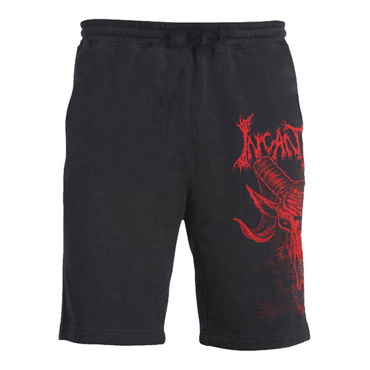 Red Goat Logo Shorts - Black
