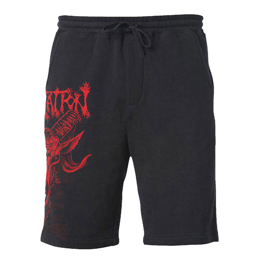 Red Goat Logo Shorts - Black