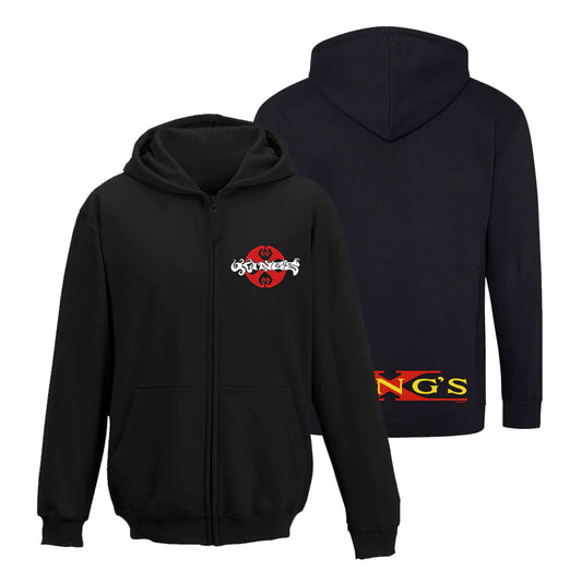 Pocket Print Logo Zip Hoodie