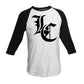 GOTHIC LC-97/RAGLAN - White/Black