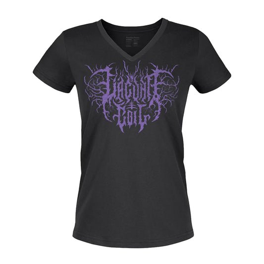 Metal Logo Ladies V-Neck