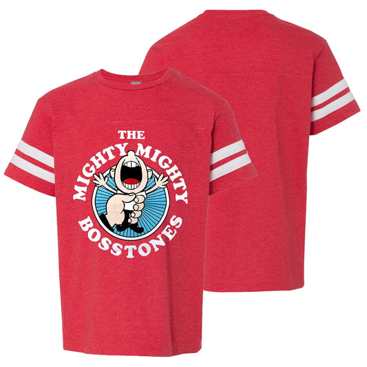 While We're At It Red Youth Football T-Shirt