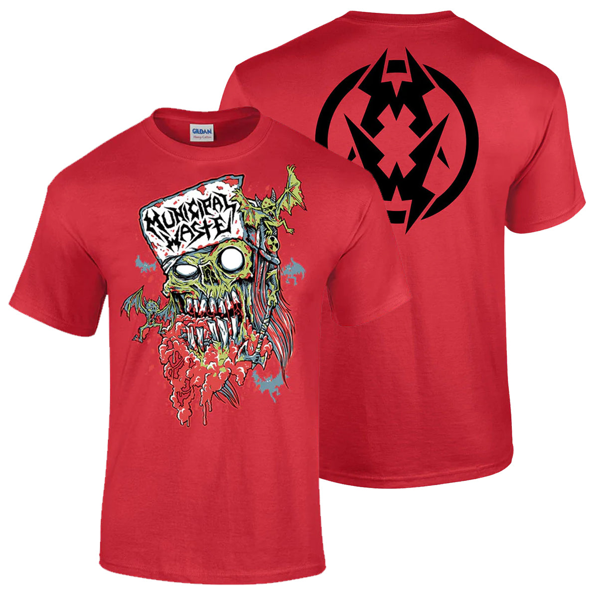 Zombie Head Black Logo T-Shirt