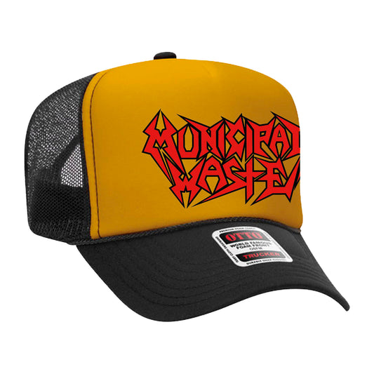 Logo Wasted Trucker Hat (Yellow/Black)