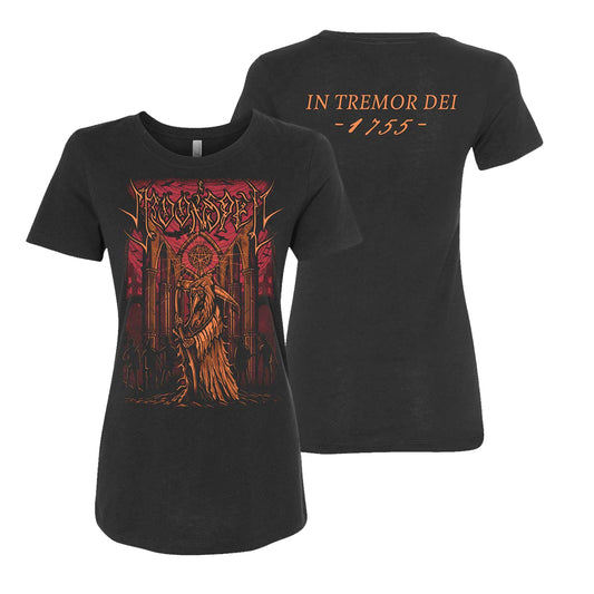 Reaper In Tremor Dei Black Ladies T-Shirt