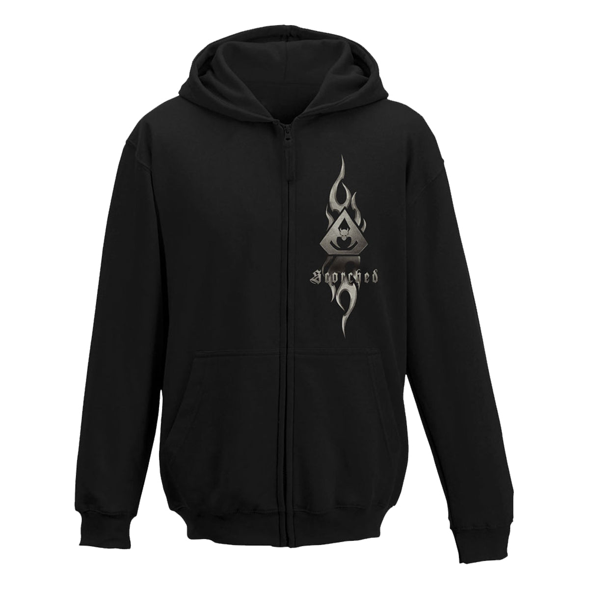 Scorched Stretched Logo Zip Hoodie