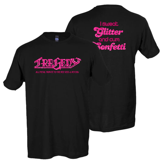 I Sweat Glitter T-Shirt - Black