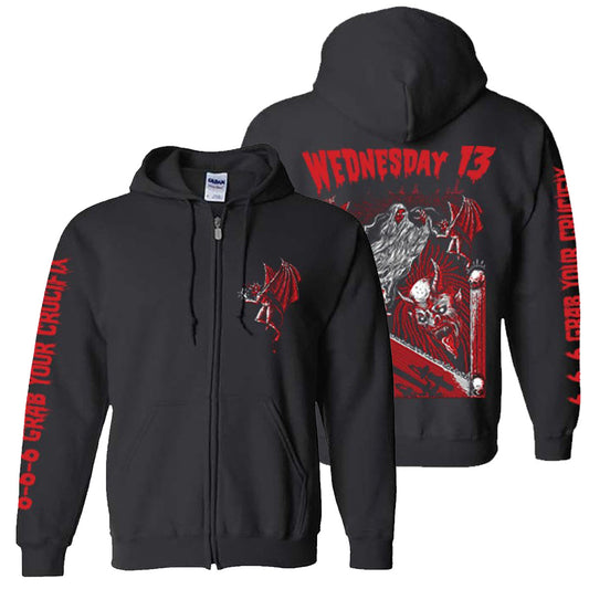 Candle For The Devil Zip Hoodie