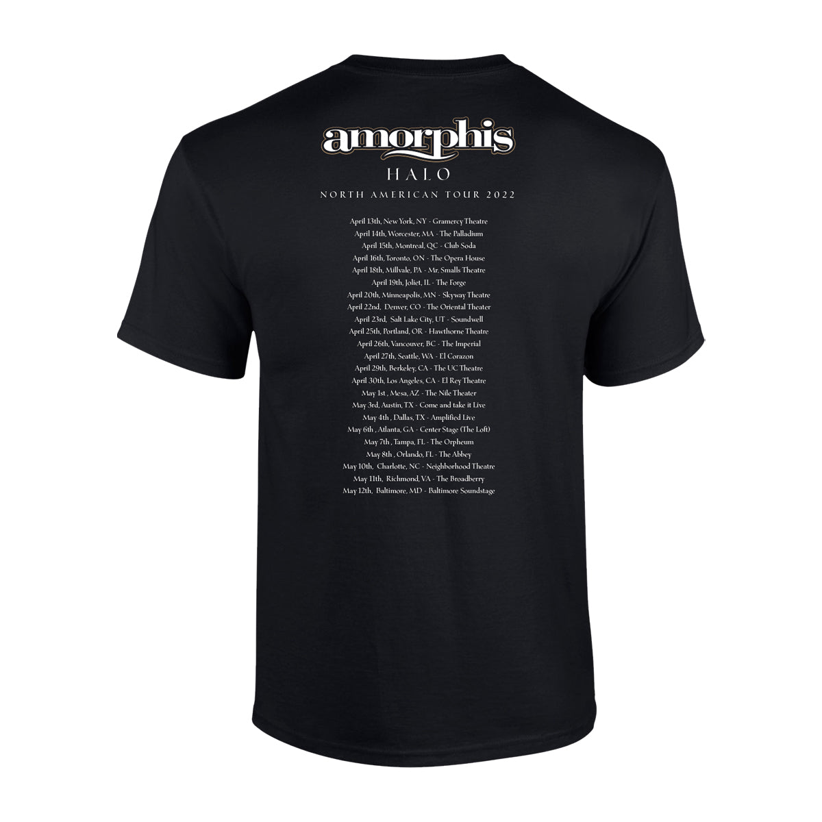 Amorphis: Halo North American Tour 2022 T-Shirt