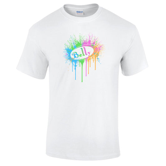 Neon Splat Logo T-Shirt - White