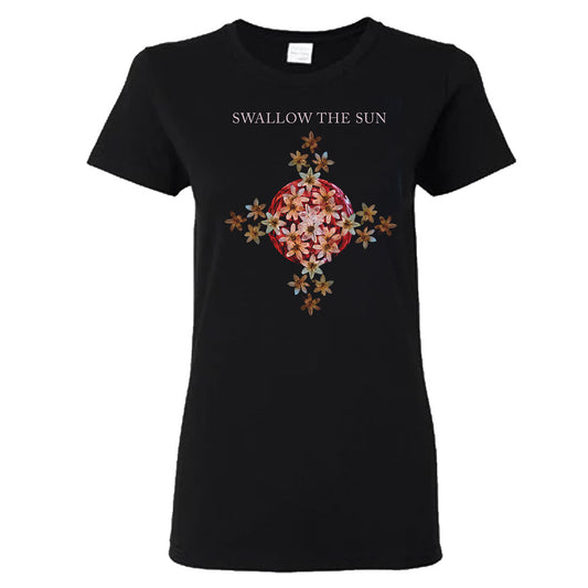 Moon Flower Cross Ladies T-Shirt