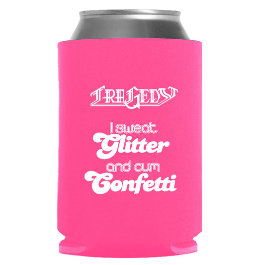 I Sweat Glitter Koozie