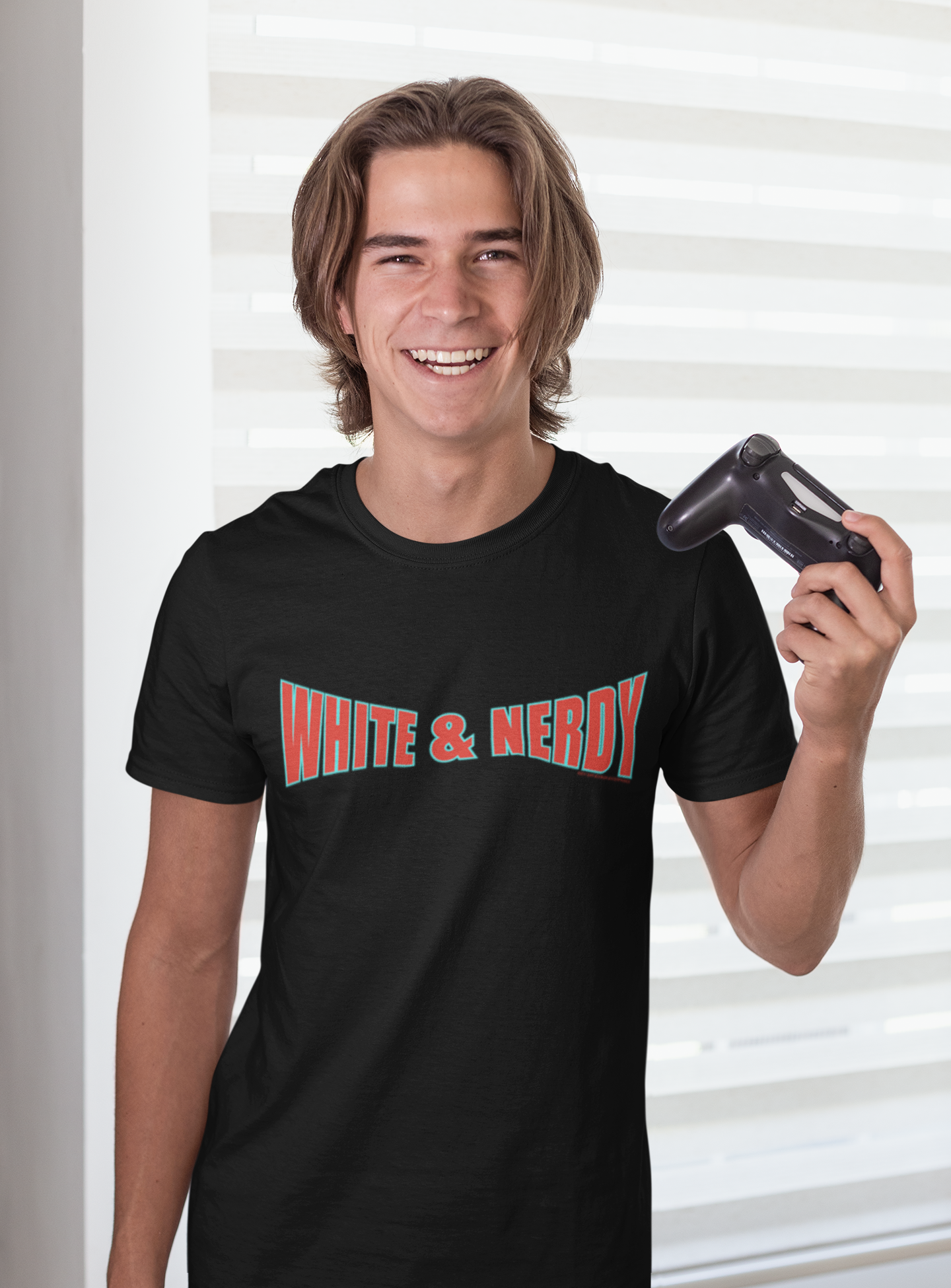 White & Nerdy T-Shirt - Men's