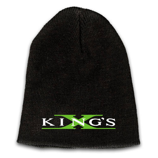 Emblem Embroidered Logo Beanie - Green X