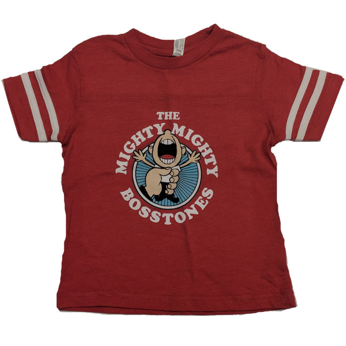 While We're At It Red Toddler Football Shirt